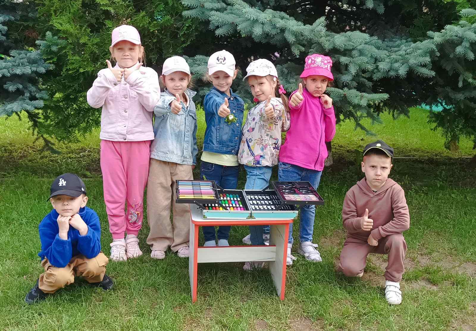 Акварелькин в гостях у ребят